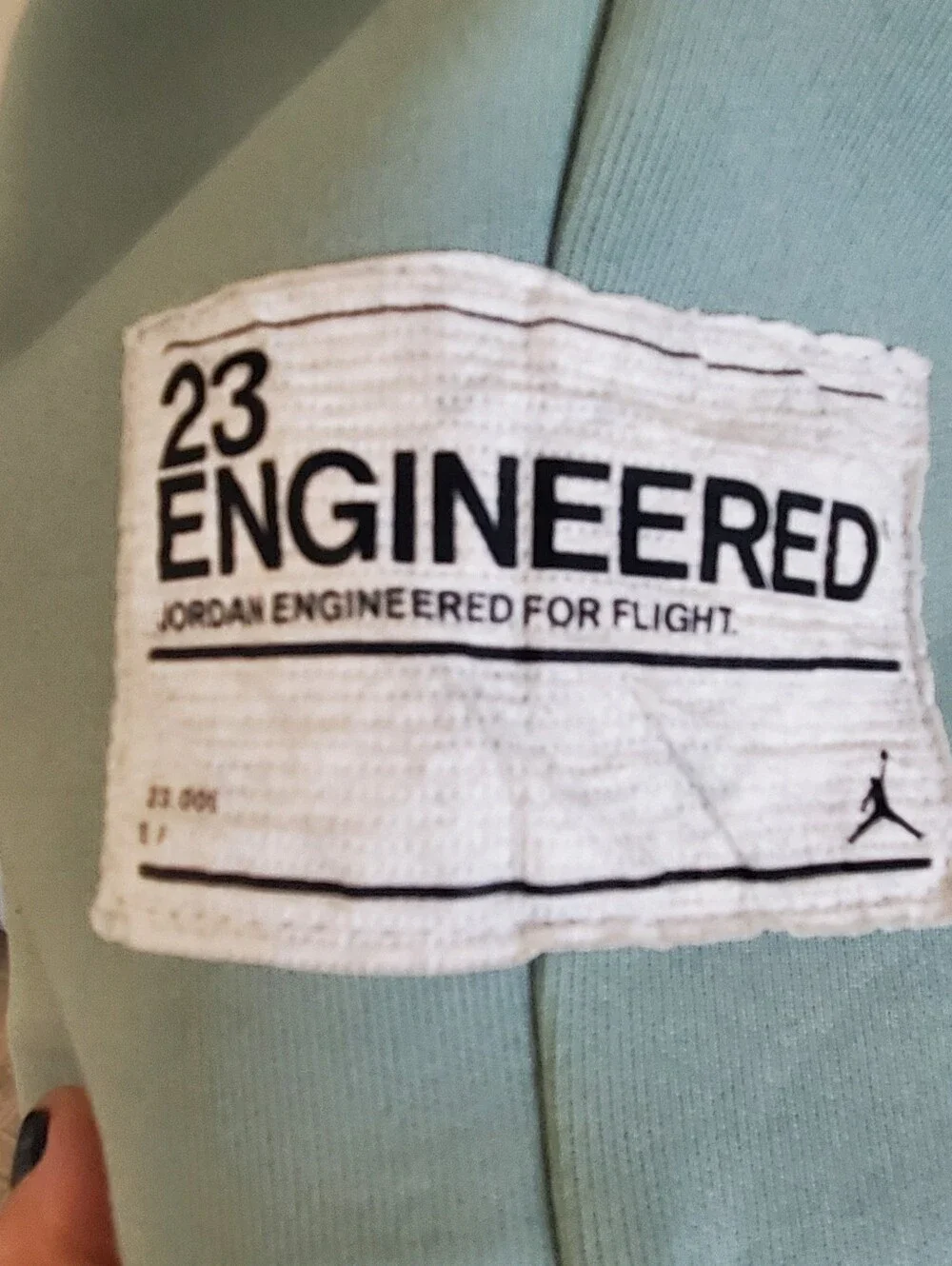 NIKE AIR JORDAN 23 ENGINEERED HOODIE . GREEN 1/2 ZIP. LONG SLEEVES. Unisex XL